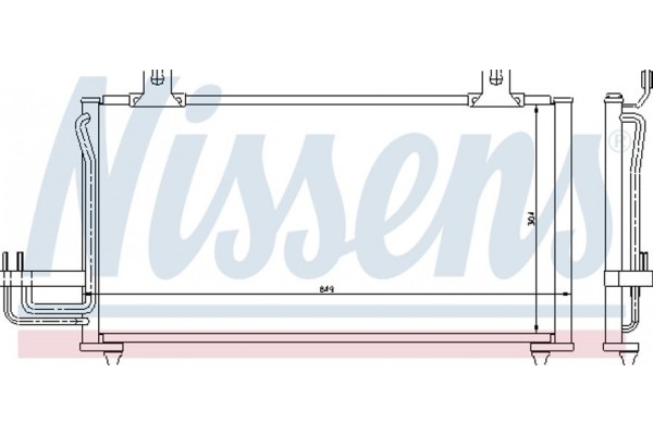 Nissens Συμπυκνωτής, σύστ. Κλιματισμού - 94419