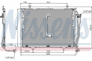 Nissens Συμπυκνωτής, σύστ. Κλιματισμού - 94426