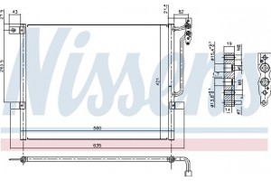 Nissens Συμπυκνωτής, σύστ. Κλιματισμού - 94431