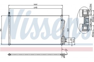 Nissens Συμπυκνωτής, σύστ. Κλιματισμού - 94432