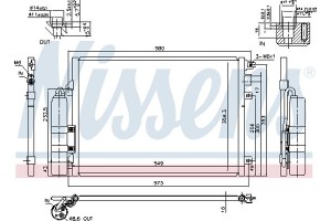 Nissens Συμπυκνωτής, σύστ. Κλιματισμού - 94439