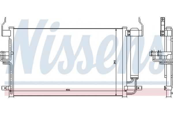 Nissens Συμπυκνωτής, σύστ. Κλιματισμού - 94448