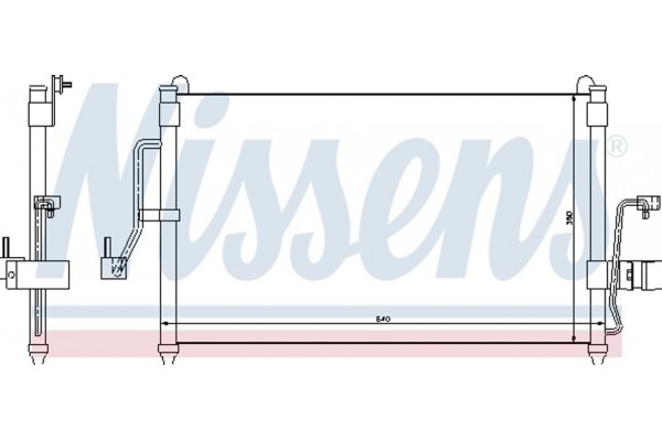 Nissens Συμπυκνωτής, σύστ. Κλιματισμού - 94454