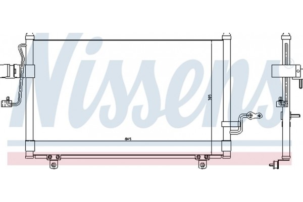 Nissens Συμπυκνωτής, σύστ. Κλιματισμού - 94455