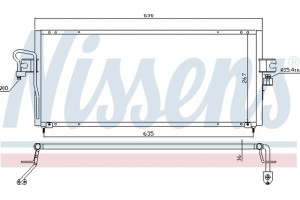 Nissens Συμπυκνωτής, σύστ. Κλιματισμού - 94494