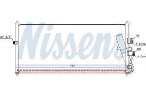 Nissens Συμπυκνωτής, σύστ. Κλιματισμού - 94521