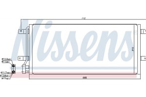 Nissens Συμπυκνωτής, σύστ. Κλιματισμού - 94524