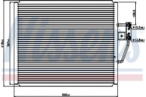 Nissens Συμπυκνωτής, σύστ. Κλιματισμού - 94529