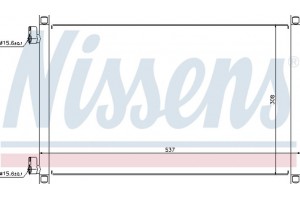 Nissens Συμπυκνωτής, σύστ. Κλιματισμού - 94533