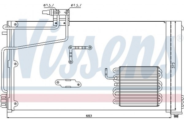 Nissens Συμπυκνωτής, σύστ. Κλιματισμού - 94545