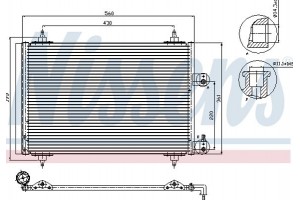 Nissens Συμπυκνωτής, σύστ. Κλιματισμού - 94560