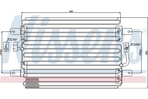 Nissens Συμπυκνωτής, σύστ. Κλιματισμού - 94561
