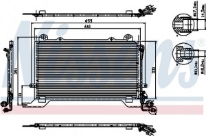 Nissens Συμπυκνωτής, σύστ. Κλιματισμού - 94567