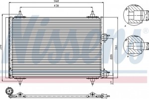 Nissens Συμπυκνωτής, σύστ. Κλιματισμού - 94570