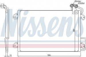 Nissens Συμπυκνωτής, σύστ. Κλιματισμού - 94572