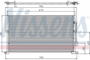 Nissens Συμπυκνωτής, σύστ. Κλιματισμού - 94585