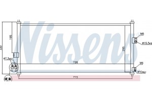 Nissens Συμπυκνωτής, σύστ. Κλιματισμού - 94589