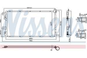 Nissens Συμπυκνωτής, σύστ. Κλιματισμού - 94591