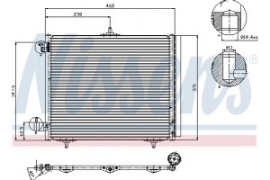 Nissens Συμπυκνωτής, σύστ. Κλιματισμού - 94595