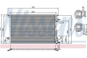 Nissens Συμπυκνωτής, σύστ. Κλιματισμού - 94597