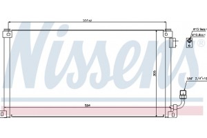 Nissens Συμπυκνωτής, σύστ. Κλιματισμού - 94599