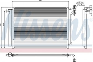 Nissens Συμπυκνωτής, σύστ. Κλιματισμού - 94605
