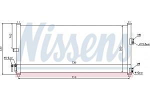 Nissens Συμπυκνωτής, σύστ. Κλιματισμού - 94616