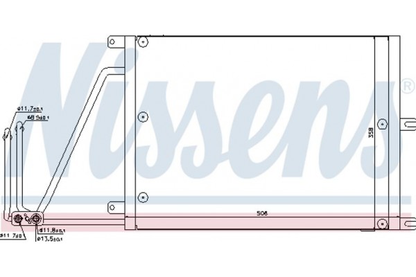 Nissens Συμπυκνωτής, σύστ. Κλιματισμού - 94623
