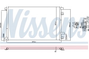 Nissens Συμπυκνωτής, σύστ. Κλιματισμού - 94626