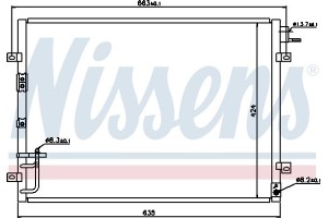 Nissens Συμπυκνωτής, σύστ. Κλιματισμού - 94636