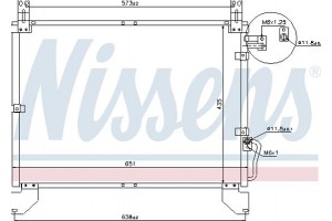Nissens Συμπυκνωτής, σύστ. Κλιματισμού - 94642