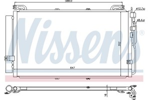 Nissens Συμπυκνωτής, σύστ. Κλιματισμού - 94644