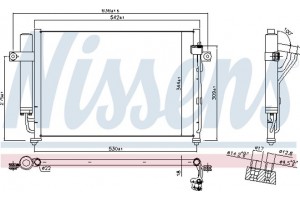 Nissens Συμπυκνωτής, σύστ. Κλιματισμού - 94646