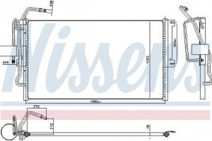 Nissens Συμπυκνωτής, σύστ. Κλιματισμού - 94653