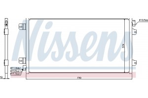 Nissens Συμπυκνωτής, σύστ. Κλιματισμού - 94659
