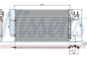 Nissens Συμπυκνωτής, σύστ. Κλιματισμού - 94663