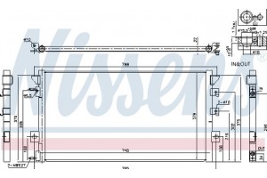 Nissens Συμπυκνωτής, σύστ. Κλιματισμού - 94680