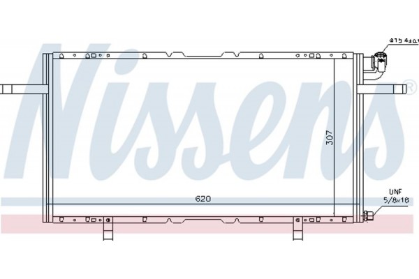 Nissens Συμπυκνωτής, σύστ. Κλιματισμού - 94686
