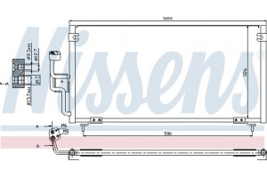 Nissens Συμπυκνωτής, σύστ. Κλιματισμού - 94702