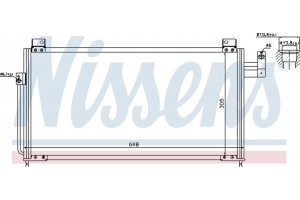Nissens Συμπυκνωτής, σύστ. Κλιματισμού - 94705