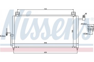 Nissens Συμπυκνωτής, σύστ. Κλιματισμού - 94720