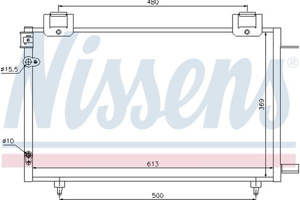 Nissens Συμπυκνωτής, σύστ. Κλιματισμού - 94730