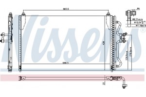 Nissens Συμπυκνωτής, σύστ. Κλιματισμού - 94731