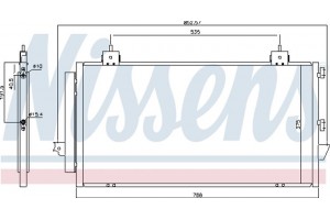 Nissens Συμπυκνωτής, σύστ. Κλιματισμού - 94741