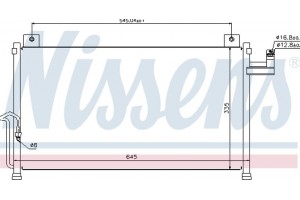 Nissens Συμπυκνωτής, σύστ. Κλιματισμού - 94742