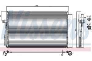 Nissens Συμπυκνωτής, σύστ. Κλιματισμού - 94747