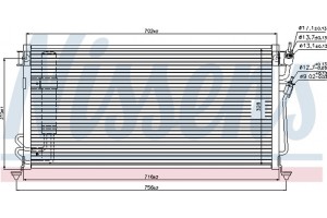 Nissens Συμπυκνωτής, σύστ. Κλιματισμού - 94748