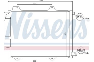 Nissens Συμπυκνωτής, σύστ. Κλιματισμού - 94754