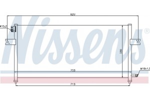 Nissens Συμπυκνωτής, σύστ. Κλιματισμού - 94759