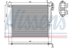 Nissens Συμπυκνωτής, σύστ. Κλιματισμού - 94761